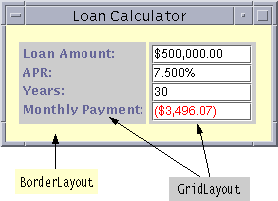 Laying out label-text field pairs